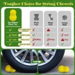Kimee Natural Rubber Dog Chew Toys Dog Toys for Aggressive Chewers Gourd - Image 9