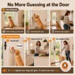 ChunHee Recordable Dog Doorbell – Train Your Dog with Your Own Voice, Puppy Potty Training Bell for Dogs to Go Outside, Touch Activated Dog Button with Potty & Outside Sounds - Image 3