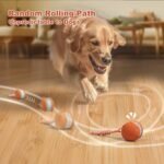 Interactive Dog Ball,Random Path Electric Moving Dogs Toy with Rope - Image 2