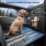 REEVAA Dog Truck Seat Cover for Back Seat, Hard Bottom, XL, Black - Image 3