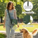 PetAmi Dog Walking Bag, 3-in-1 Crossbody Fanny Pack Treat Pouch,Olive Green - Image 5
