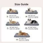 Bedsure Washable Dog Bed for Crate Large Sized Dog, Soft Bubble Fleece, 35" - Image 8