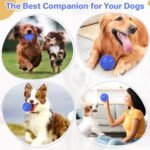 DISSKNIC Indestructible Squeaky Dog Ball, Relieves Anxiety, Cleans Teeth, Interactive Chew Toy for Aggressive Chewers, Dog Toy for Large Breeds, Outdoor Waterproof - Image 5