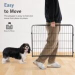 DUMOS Dog Playpen 24 Inch 8 Panels Indoor Outdoor Metal Pet Fence - Image 3