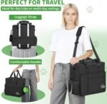 TORIBIO Large Dog Travel Bag for Supplies with Food Bowl - Image 5