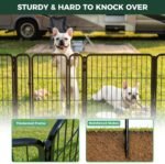 FXW Rollick Dog Playpen, Indoor, Yard & RV Camping, 24" H, 8 Panels - Image 6