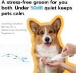 Mcbazel Pet Micro Precision Trimmer, Multifunctional Pet Hair Trimmer Waterproof Rechargeable Shaver with LED Light for Paws Eyes Ears Face Buttocks for Small Dogs and Cats，50dB Quiet Shave. - Image 4
