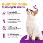 Karen Pryor Clicker Training Lollipop Target Stick - Perfect for Teaching Tricks, Behaviors & Focus with Irresistible Target - Fun & Effective Dog Training Stick with Translucent Handle - 14”, Purple - Image 3