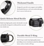 Tactical Dog Collar, Adjustable Military Training Nylon Pet Collar, Black L - Image 3