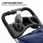 MoNiBloom Pet Stroller for Small/Medium Dogs and Cats up to 33 lbs, Blue - Image 7