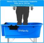 SHELANDY 45" Pet Grooming Bathtub Dog Wash Station | Heavy Duty Bathing Tub (Bathtub & Stairs Combo) - Image 7