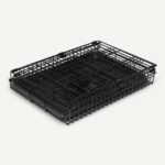 Amazon Basics Durable, Foldable Metal Wire Dog Crate with Tray, Single Door, 18 x 12.4 x 15 in, Black - Image 4