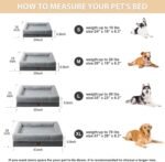 BFPETHOME Dog Beds for Small Dogs, Washable Dog Bed with Sides, Orthopedic Medium Sized Soft Mats with Removable Cover & Waterproof Pet Mat for Pet - Image 3