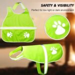 Geyoga 2 Pcs Reflective Dog Vest Adjustable Safety Vest,L,Orange, Yellow - Image 4