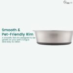 PEGGY11 Nonslip Stainless Steel Dog Bowls, 5.7 US Cup Each, 2 Pack - Image 4