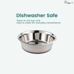 PEGGY11 Nonslip Stainless Steel Dog Bowls, 5.7 US Cup Each, 2 Pack - Image 6