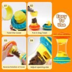 BoYoYo Interactive Dog Toys, Dog Puzzle Toys for Smart, Dog Enrichment Toy to Keep Them Busy, Treat Dispensing Toy Slow Puzzles Feeder, Yellow - Image 7