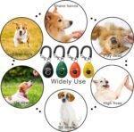 Pet Training Clicker with Wrist Strap - Dog Training Clickers for Puppy, Cat, Potty, Bird, Horse, Pet, Trainer Training Tools, Behavior Aids (Black +Deep Green + Tangerine + Yellow) - Image 6