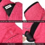 Dog Cooling Vest + 3 Spare Ice Packs – 2-Layer Evaporative Cooling Jacket with High Collar, UV Protection & Size-Matched Ice Pack – Cooling Vest for Dogs for Hot Weather (Pink Floral, Medium) - Image 3
