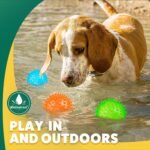 PUPTILY 2 Different Functions Interactive Ball for Dogs 2.5” Squeaky Dog Balls Toys and Puppy Teething Chew Toy Balls for Small Dogs for Clean Teeth and Training （5Pcs） - Image 6