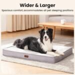 OhGeni Orthopedic M-L Dog Bed, Reversible Memory Foam,36 inch(Gray) - Image 4