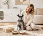 MALACASA Ceramic Dog Bowls Set with Wood Stand, 3.5 Cups Pet Bowls for Medium Dogs with Non-Slip Base, Large Puppies, Cats, Retrievers, ect.Pet Food & Water Basic Bowls Set, Weighted Glaze Matte.34 OZ - Image 9