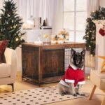 HOOBRO Dog Crate Furniture, 38.6" Large Dog Kennel Indoor, Wooden Cage with Pull-Out Tray, Double Doors Pet House Side End Table for Large/Medium/Small Dogs, Rustic Brown BF982GW03G1 - Image 9