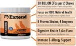 Extend Dog Joint Care Supplement (30 Count) + Probiotics Soft Chews (100 Count) | with Glucosamine, MSM, Type II Collagen Supports Hip, Joint, Gut & Immune Health - Made in USA - Image 5
