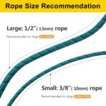 Fida Durable Slip Lead Dog Leash, 6 FT x 3/8" Dog Training Leash, Blue - Image 7