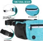 PetAmi Dog Fanny Pack, Treat Pouch for Dog Walking Training, Turquoise Blue - Image 4