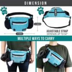 PetAmi Dog Fanny Pack, Treat Pouch for Dog Walking Training, Turquoise Blue - Image 5