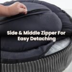 36 inches Calming Donut Dog Bed for Large Dogs,Dark Grey - Image 6