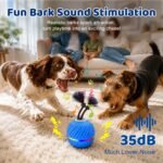 Smart Interactive Dog Toys Ball for Aggressive Chewers Medium Large,E-TPU 2 - Image 3