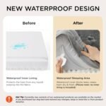 Bedsure Orthopedic Dog Bed Medium Washable Original Design, 28" Grey - Image 4