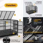 Oranland 48 Inch Heavy Duty Dog Crate,Upgraded Baseplate for Large Dogs - Image 5