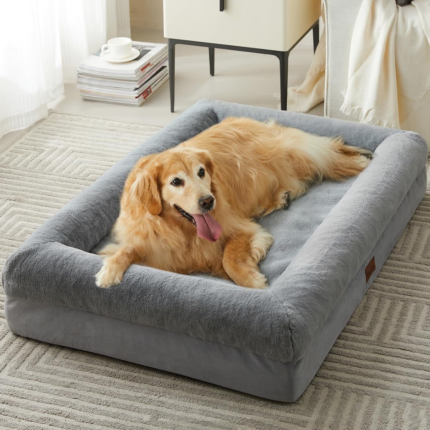 BFPETHOME Dog Beds for Small Dogs, Washable Dog Bed with Sides, Orthopedic Small Sized Soft Mats with Removable Cover & Waterproof Pet Mat for Pet BFPETHOME Dog Beds for Small Dogs, Washable Dog Bed with Sides, Orthopedic Small Sized Soft Mats with Removable Cover & Waterproof Pet Mat for Pet