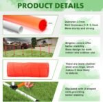 Dog Agility Course Backyard Set, Dog Agility Equipment, Pet obstacle Course Backyard with 6 Dual Mode Weave Poles, 2 Adjustable Hurdle, Jump Ring, Tunnel, Pause Box, Toy Balls and 2 Carrying Bags - Image 3