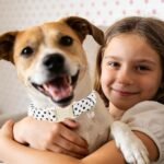 Spring Summer Dog Collar for Girl Dogs- White Polka Wedding Dog Collar, Adjustable Soft Beach Dots Dogs Collars for Small Dogs, S - Image 5