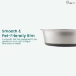PEGGY11 Nonslip Stainless Steel Dog Bowls, 7.6 US Cup Each, 2 Pack - Image 4