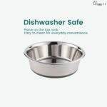 PEGGY11 Nonslip Stainless Steel Dog Bowls, 7.6 US Cup Each, 2 Pack - Image 6