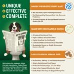 Perfect Poop Digestion & General Health Supplement for Dogs: Fiber, Prebiotics, Probiotics & Enzymes Relieve Digestive Conditions, Optimize Stool, and Improve Health (Cheddar Cheese, 12.8 oz) - Image 5