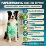 Dog Yeast Infection Treatment & Probiotics for Dogs Bundle, 2 x 200 Soft Chews with Caprylic Acid, Probiotics, Digestive Enzymes & Pumpkin, Gut Health - Image 5