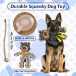 MAXBECK Dog Companion for Heavy Chewers- Indestructible Robust Bear Dog Toy, Resistant Squeaky Dog Toys for Heavy Chewers, Unbreakable Stuffed Plush Dog Toys for Aggressive Chewers (A-Navy) - Image 5