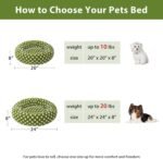 BFPETHOME Donut Dog Beds for Small Dogs, Round Cat Beds for Indoor Cats, Calming Pet Bed for Puppy and Kitty with Non-Slip Bottom, Cute Fancy Dog Bed Machine Washable Plush Fabric - Image 5