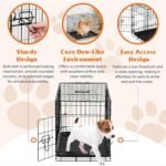 Sweetcrispy 30 Inch Dog Crate, Small Dog Cage, Foldable Puppy Pet Kennel - Image 3