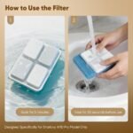 8 Pack Dog Water Fountain Filter Replacement Fit for Sharlovy W10 Pro - Image 6