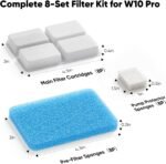 8 Pack Dog Water Fountain Filter Replacement Fit for Sharlovy W10 Pro - Image 8