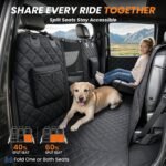 REEVAA Dog Truck Floor Cover with Door Protection, for Back Seat, XL,Black - Image 4