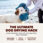 Dog Gone Smart The Dirty Dog Shammy Bath Towel - Pacific Blue, 31×13 in - Image 6