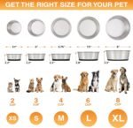 Neater Pet Brands Stainless Steel Dog Bowls with Non-Slip Rubber Bottom – Set of 2, 4 Cup (32 oz), Black - Heavy Duty Metal Dog Bowl, Dishwasher Safe, Food or Water Bowl, Ideal for Medium Dogs - Image 6